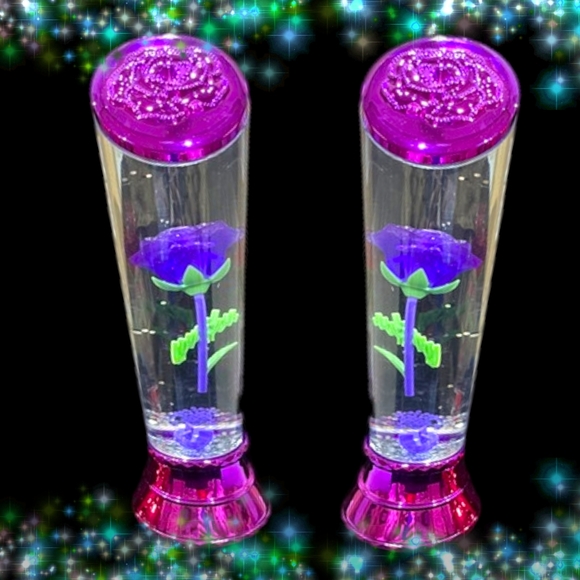 Color Changing I Love You Rose Water Tornado Glitter Lamp Mother's Day Gift - Picture 5 of 11